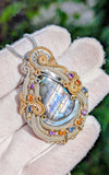 Double Bailed Labradorite Pendant