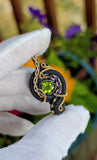 Peridot and Amethyst Pendant