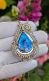 Double Bailed Labradorite Pendant