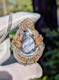 Double Bailed Labradorite Pendant
