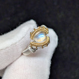 Size 5.5 Rainbow Moonstone Ring