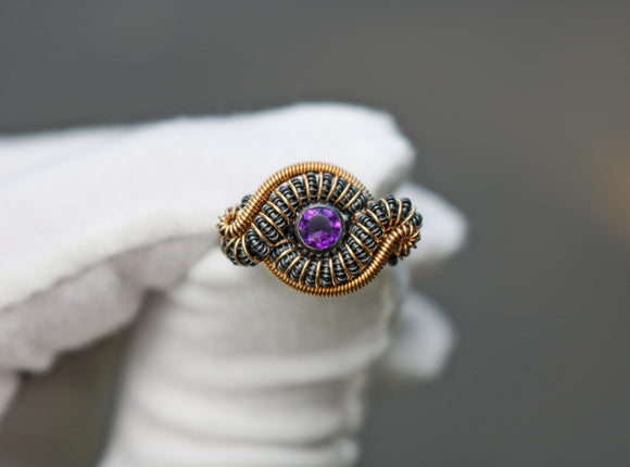 Size 5.25 Amethyst Infinity Series Ring
