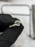 Size 6.5 Black Ethiopian Opal Ring