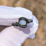 Size 6.5 Rainbow Moonstone Ring