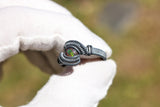 Size 9 Black Ethiopian Opal Ring