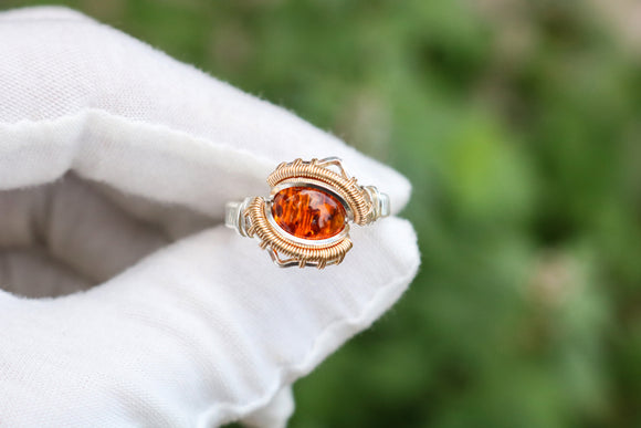 Size 8.5 Amber Ring