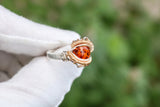 Size 8.5 Amber Ring