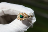 Size 9.5 Black Ethiopian Opal Multistone Ring