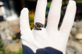 Size 8.5 Black Ethiopian Opal Ring