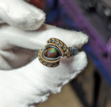 Size 8 Fire Agate Ring