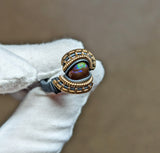 Size 8 Fire Agate Ring