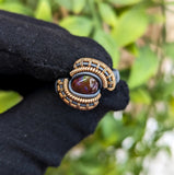 Size 8 Fire Agate Ring