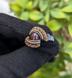 Size 8 Fire Agate Ring