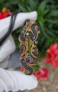 Heliodor and Amethyst Pendant