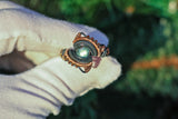 Size 9.5 Labradorite and Rainbow Moonstone Ring