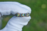 Size 7.5 Ethiopian Opal Multistone Ring