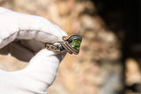 Size 10 Peridot and Tigers Eye Ring