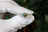 Size 7.75 Black Ethiopian Opal Ring