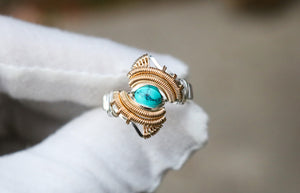 Size 8 Turquoise Ring